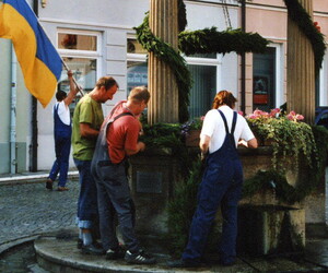 Schmücken des Marktplatzes, 2009