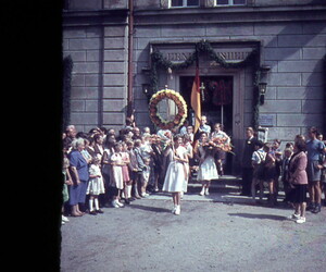 Auszug aus der Schule, um 1955